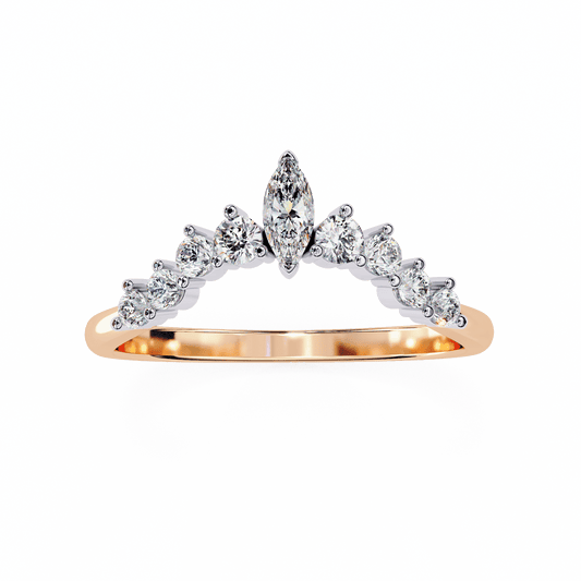 Queen's Love Diamond Band ring