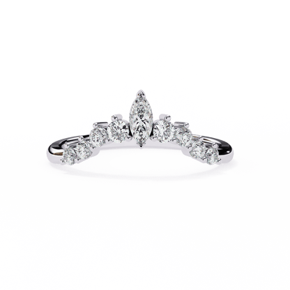 Queen's Love Diamond Band ring