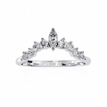 Queen's Love Diamond Band ring