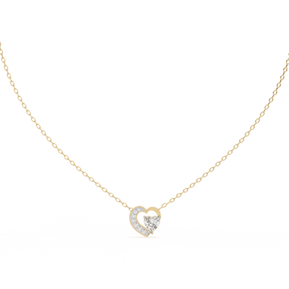 You Me Heart Diamond Pendant