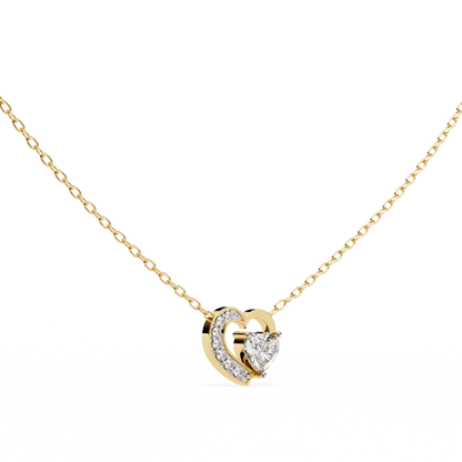 You Me Heart Diamond Pendant