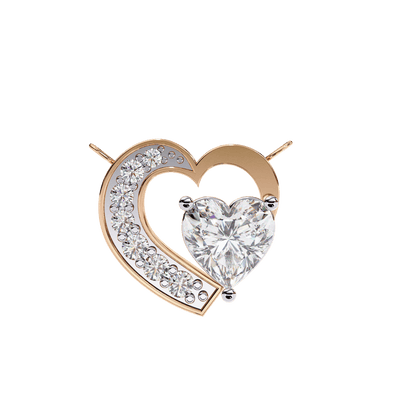 You Me Heart Diamond Pendant