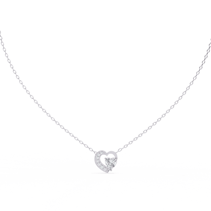 You Me Heart Diamond Pendant