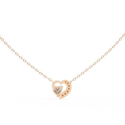 You Me Heart Diamond Pendant