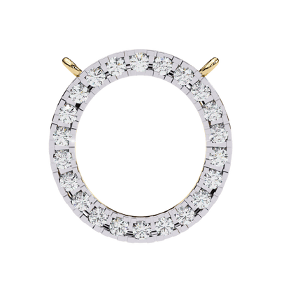 Perfect Circle Round Diamond Pendant