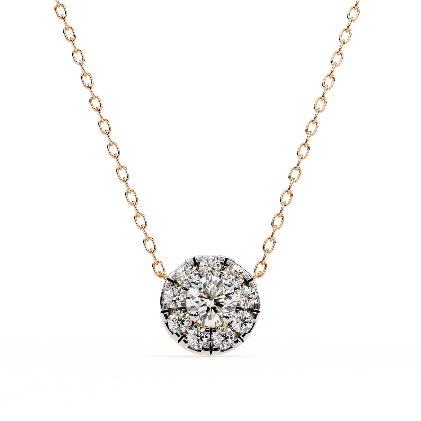Cocktail Round Diamonds Pendant