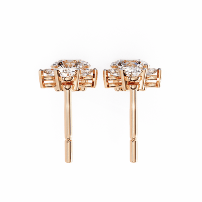 Chic Dangling Diamond Earrings