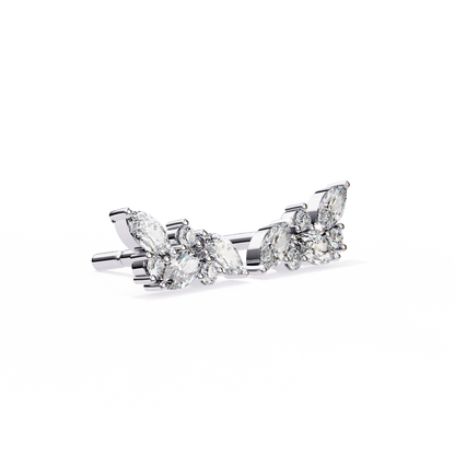 Marquise Leaf Diamond Earrings