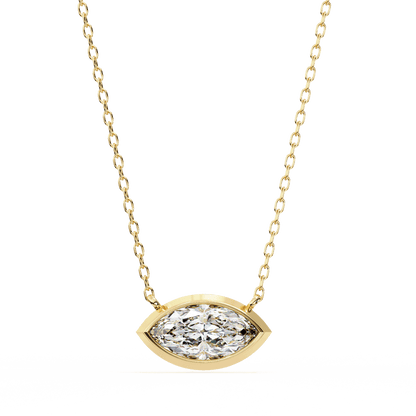 0.68 Carat Marquise Solitaire Pendant
