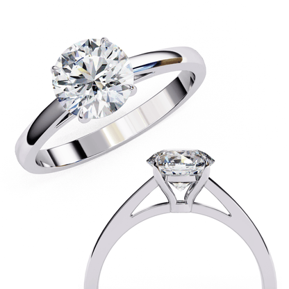 Daily Bling Round 1.3 Ct Solitaire Ring