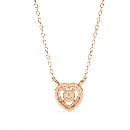 Centre of Heart Diamond Pendant