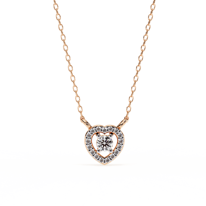 Centre of Heart Diamond Pendant