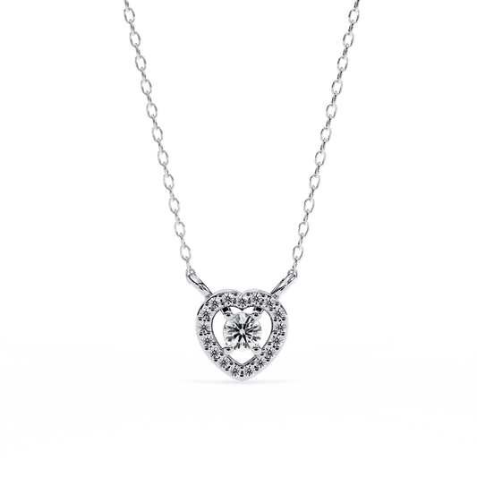 Centre of Heart Diamond Pendant