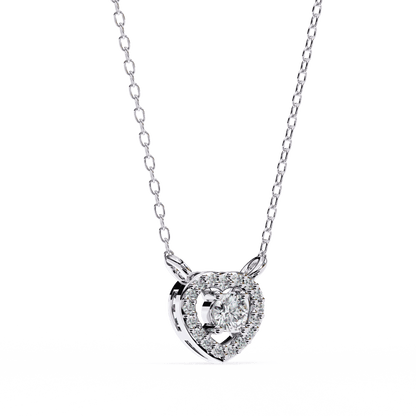 Centre of Heart Diamond Pendant