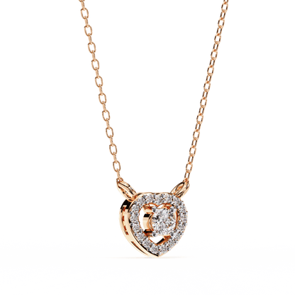 Centre of Heart Diamond Pendant