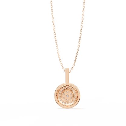 Light Weight Circular Diamond Pendant