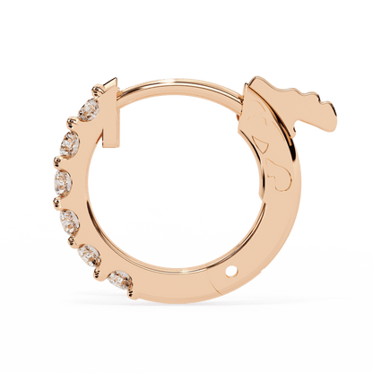 Diamond Hoops Earrings