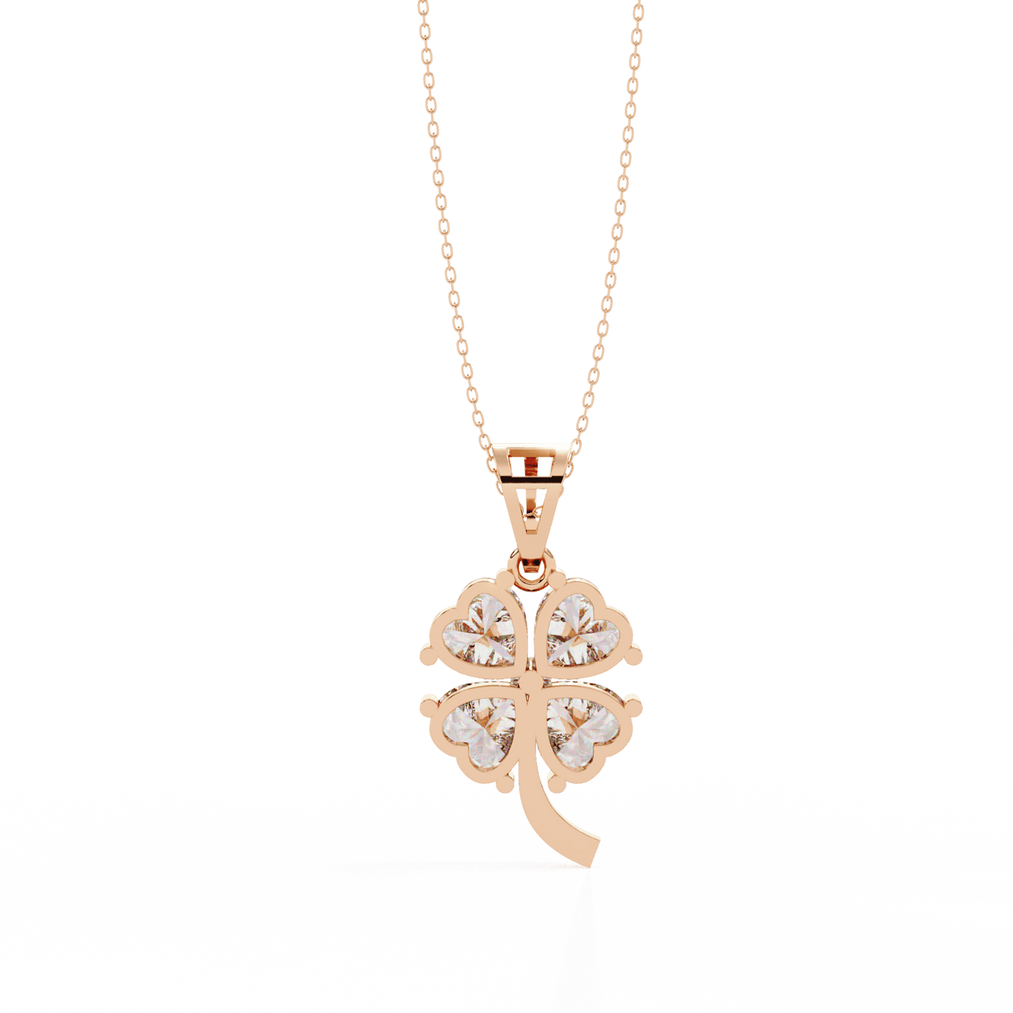 Four Hearts Flora Diamond Pendant