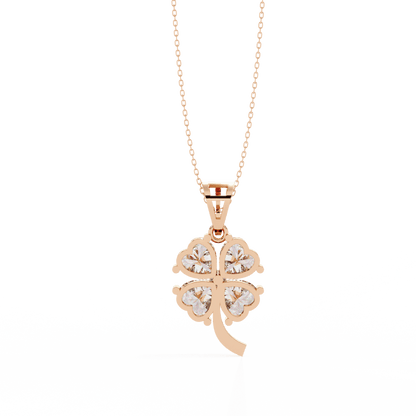 Four Hearts Flora Diamond Pendant