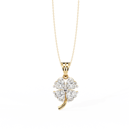 Four Hearts Flora Diamond Pendant