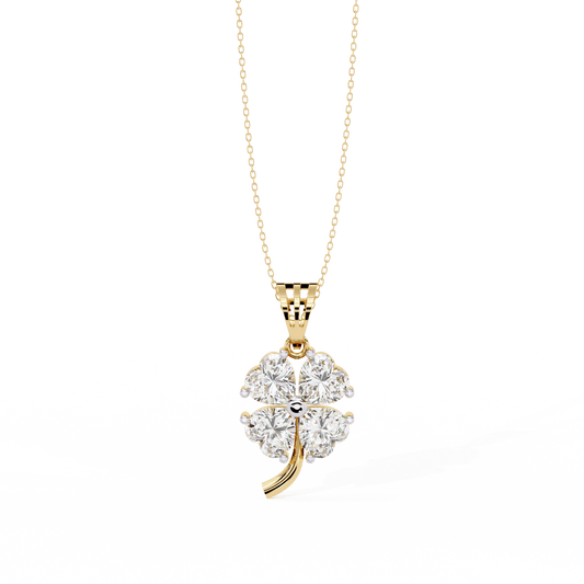 Four Hearts Flora Diamond Pendant