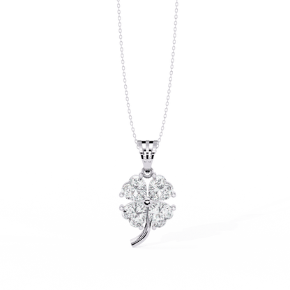 Four Hearts Flora Diamond Pendant