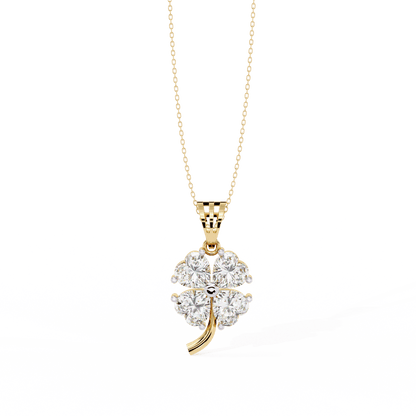 Four Hearts Flora Diamond Pendant