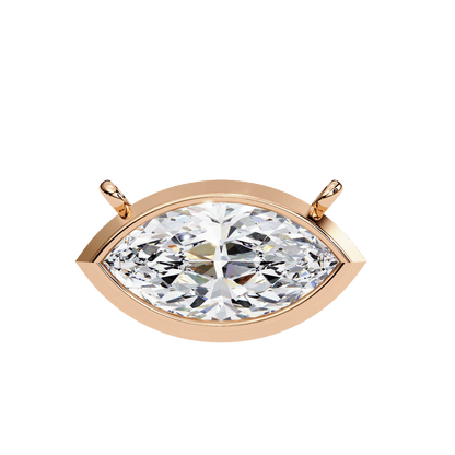0.68 Carat Marquise Solitaire Pendant