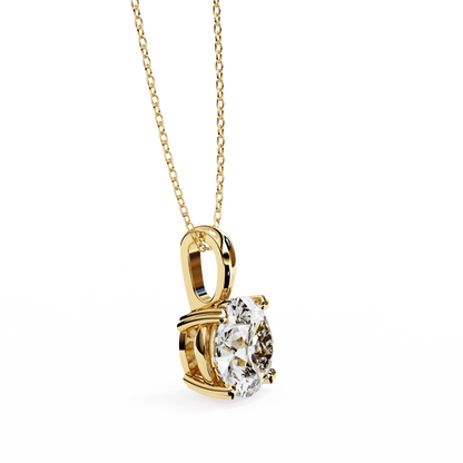 0.8 Carat Round Solitaire Pendant