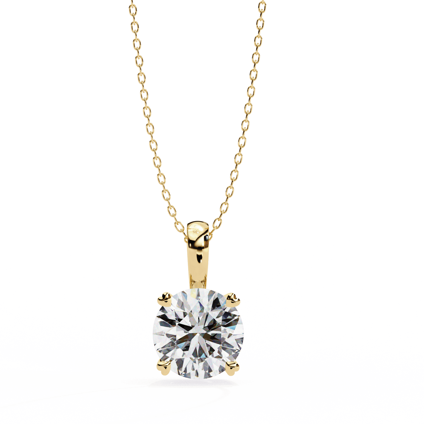 0.8 Carat Round Solitaire Pendant