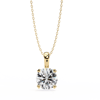 0.8 Carat Round Solitaire Pendant