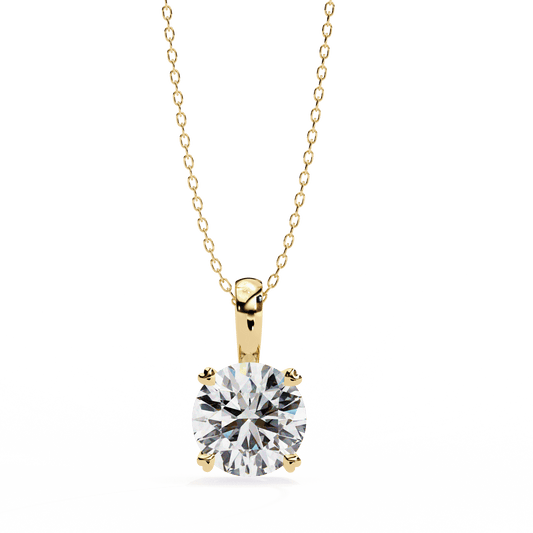 0.8 Carat Round Solitaire Pendant