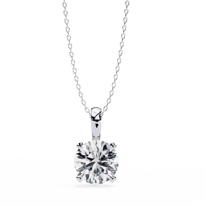 0.8 Carat Round Solitaire Pendant