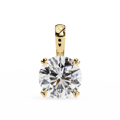 0.8 Carat Round Solitaire Pendant