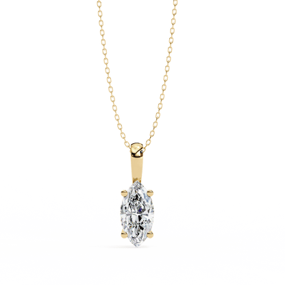 0.93 Carat Marquise Solitaire Pendant