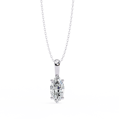 0.93 Carat Marquise Solitaire Pendant