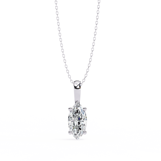 0.93 Carat Marquise Solitaire Pendant