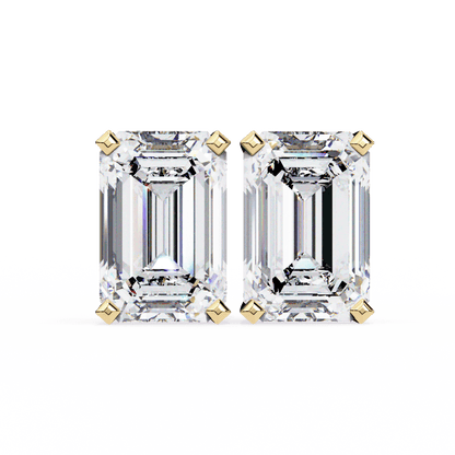 2.39 Carat Emerald Solitaire Earrings