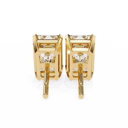 2.39 Carat Emerald Solitaire Earrings