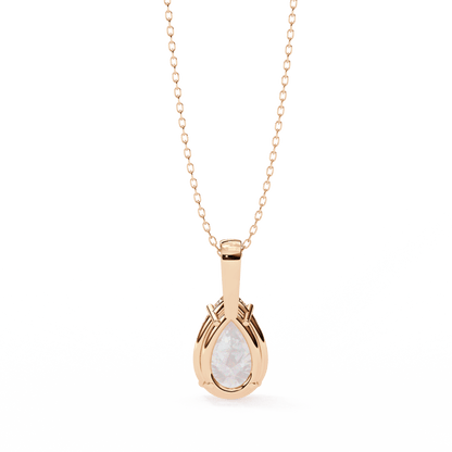 2.06 Carat Pear Large Solitaire Pendant