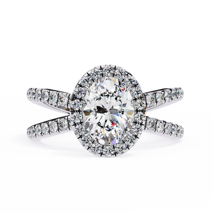 Winglets Oval 1.09 Carat Solitaire Ring