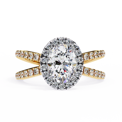 Winglets Oval 1.09 Carat Solitaire Ring