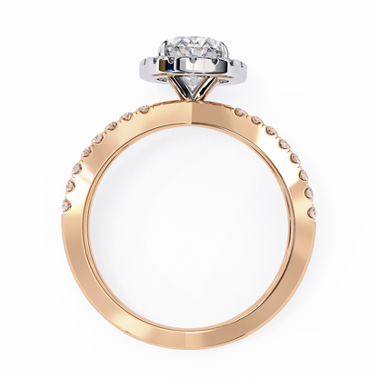 Winglets Oval 1.09 Carat Solitaire Ring