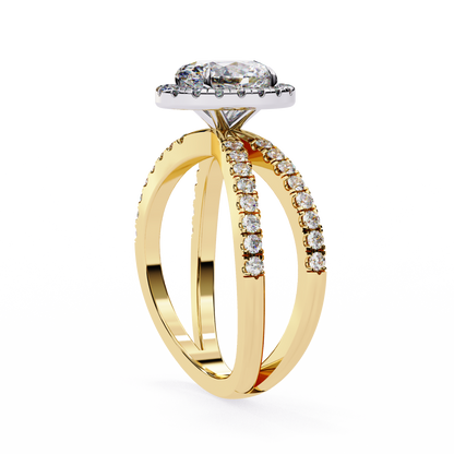 Winglets Oval 1.09 Carat Solitaire Ring