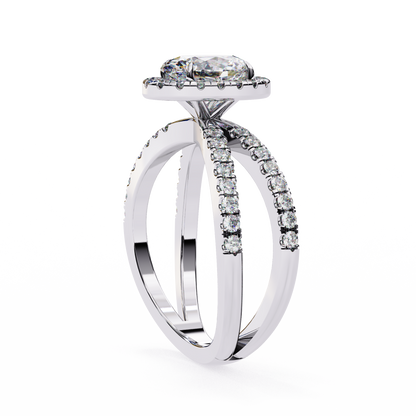 Winglets Oval 1.09 Carat Solitaire Ring