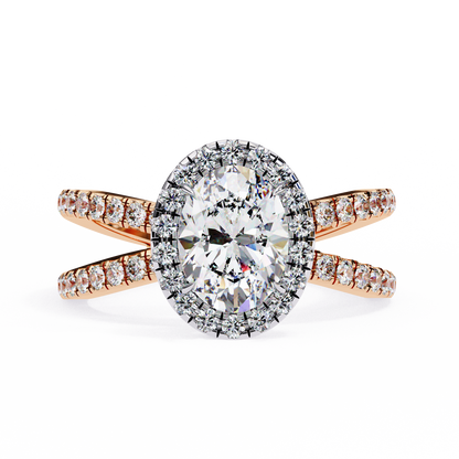 Winglets Oval 1.09 Carat Solitaire Ring