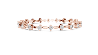 11 Pointer Designer Diamond Bangle