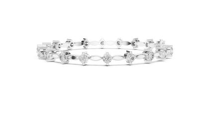 11 Pointer Designer Diamond Bangle