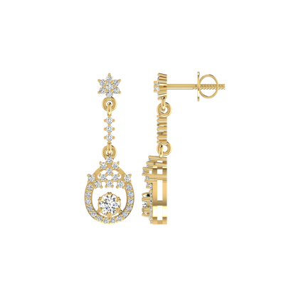Starry Night Diamond Danglers