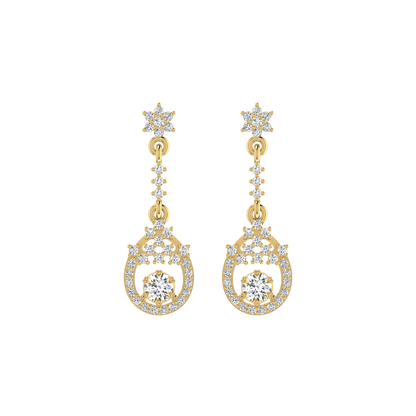 Starry Night Diamond Danglers